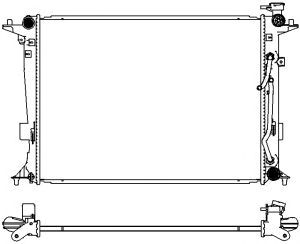 SAKURA AUTOMOTIVE 32218515 -  Радиатор, охлаждение двигателя